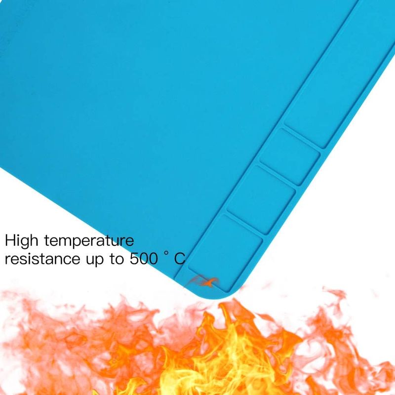 Auto si Moto - Intretinere auto - Covorase auto - Set 2 covorase de reparatii, Silicon, 30x20cm, Albastru - Infinity.ro