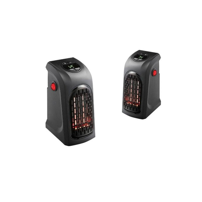 Electronice si Electrocasnice - Climatizare si sisteme de incalzire - Aparate incalzire aer - Aeroterme - Aeroterma de Perete, Putere 400 W, Programabil 12 ore, Temperatura 15 - 32 °C, Display Led, Negru - Infinity.ro