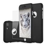 Laptop, Telefoane si Tablete - Telefoane mobile si accesorii - Accesorii Telefoane - Huse telefoane - Husa telefon Iphone 6/6S Plus ofera protectie 360° Ultrasubtire + Folie Sticla Securizata - Black - Infinity.ro
