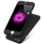 Laptop, Telefoane si Tablete - Telefoane mobile si accesorii - Accesorii Telefoane - Huse telefoane - Husa telefon Iphone 6/6S Plus ofera protectie 360° Ultrasubtire + Folie Sticla Securizata - Black - Infinity.ro