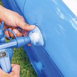 Casa si Gradina - Gradina si terasa - Piscine si accesorii - Piscine - Piscina Gonflabila Dreptunghiulara, Pentru Exterior, 200 x 150 x 50 Cm, Albastru/Alb - Infinity.ro