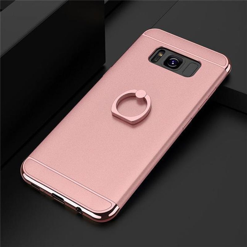 Laptop, Telefoane si Tablete - Telefoane mobile si accesorii - Accesorii Telefoane - Huse telefoane - Husa Samsung Galaxy S8 Plus, MyStyle Elegance Luxury 3in1 Ring, Rose-Gold - Infinity.ro