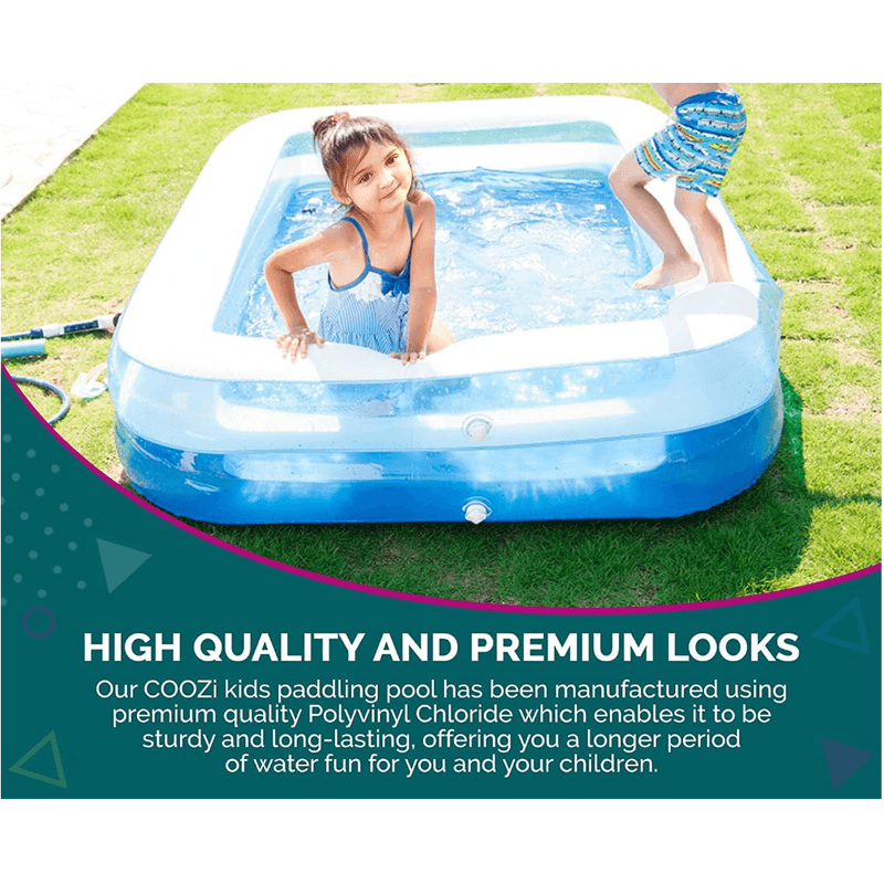 Casa si Gradina - Gradina si terasa - Piscine si accesorii - Piscine - Piscina Gonflabila Dreptunghiulara, Pentru Exterior, 200 x 150 x 50 Cm, Albastru/Alb - Infinity.ro