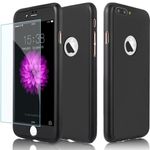 Laptop, Telefoane si Tablete - Telefoane mobile si accesorii - Accesorii Telefoane - Huse telefoane - Huse 360 de grade pentru iPhone 7 Plus, Htphone - Full Body, Negru - Infinity.ro