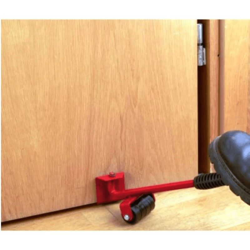 Casa si Gradina - Mobilier - Feronerie si accesorii mobila - Kit pentru transportat mobila SYNO, 5 piese, cu role, Maximul de greutate 150kg, Rosu - Infinity.ro