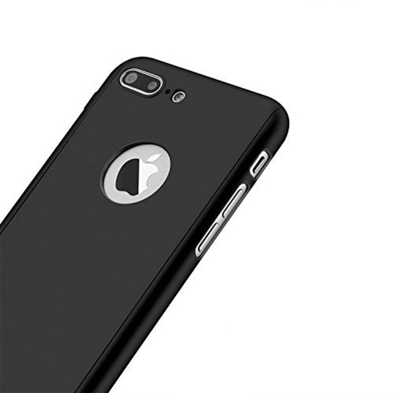 Laptop, Telefoane si Tablete - Telefoane mobile si accesorii - Accesorii Telefoane - Huse telefoane - Huse 360 de grade pentru iPhone 7 Plus, Htphone - Full Body, Negru - Infinity.ro