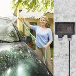 Casa si Gradina - Electrice - Prize - Priza electrica exterior, ABS, Dubla, IP66, Gri/Negru - Infinity.ro