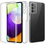 Laptop, Telefoane si Tablete - Telefoane mobile si accesorii - Accesorii Telefoane - Huse telefoane - Husa din silicon 360°, Compatibila cu Samsung Galaxy A52/s 5G, Transparent - Infinity.ro