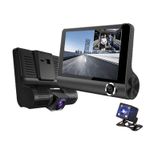 Auto si Moto - Electronice auto - Camere auto si DVR - Camera auto DVR, 3 lentile, Full HD, viziune nocturna, negru, 108x78mm - Infinity.ro
