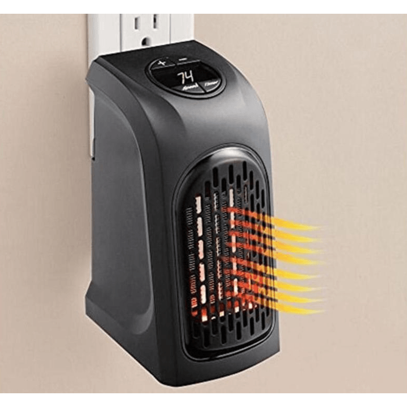 Electronice si Electrocasnice - Climatizare si sisteme de incalzire - Aparate incalzire aer - Aeroterme - Aeroterma portabila cu incalzire instant, suprafata 25mp, 350W, neagra, iZowe, timer - Infinity.ro