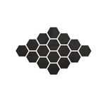 Casa si Gradina - Decoratiuni - Oglinzi - Set Oglinzi Decorative Hexagon M Black Luxury Home 12 bucati - Infinity.ro