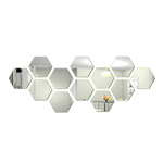 Casa si Gradina - Decoratiuni - Oglinzi - Set Oglinzi Design Hexagon - Oglinzi Decorative Acrilice Cristal - Diamant - MyStyle Luxury Home 10 bucati/set - Infinity.ro