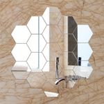 Casa si Gradina - Decoratiuni - Oglinzi - Set Oglinzi Design Hexagon - Oglinzi Decorative Acrilice Cristal - Diamant - MyStyle Luxury Home 10 bucati/set - Infinity.ro