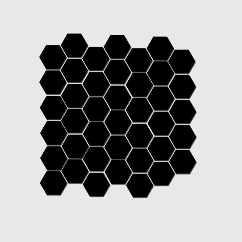 Casa si Gradina - Decoratiuni - Oglinzi - Set Oglinzi Decorative Hexagon M Black Luxury Home 12 bucati - Infinity.ro