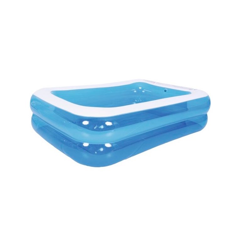 Casa si Gradina - Gradina si terasa - Piscine si accesorii - Piscine - Piscina gonflabila Family, 197x143x49 cm, capacitate 440 l, albastru alb - Infinity.ro