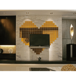 Casa si Gradina - Decoratiuni - Oglinzi - Set Oglinzi Design Patrat 4/4 cm - Oglinzi Decorative Acrilice GOLD MyStyle Luxury Home 100 bucati/set - Infinity.ro