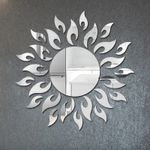 Casa si Gradina - Decoratiuni - Oglinzi - Set Oglinzi Decorative Acrilice 3D SILVER SUNFLOWER Luxury Home 27 bucati MyStyle® - Infinity.ro