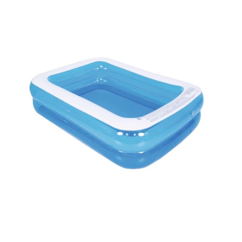 Casa si Gradina - Gradina si terasa - Piscine si accesorii - Piscine - Piscina gonflabila Family, 197x143x49 cm, capacitate 440 l, albastru alb - Infinity.ro