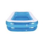 Casa si Gradina - Gradina si terasa - Piscine si accesorii - Piscine - Piscina gonflabila Family, 197x143x49 cm, capacitate 440 l, albastru alb - Infinity.ro