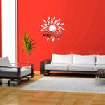 Casa si Gradina - Decoratiuni - Oglinzi - Set Oglinzi Decorative Acrilice 3D SILVER SUNFLOWER Luxury Home 27 bucati MyStyle® - Infinity.ro