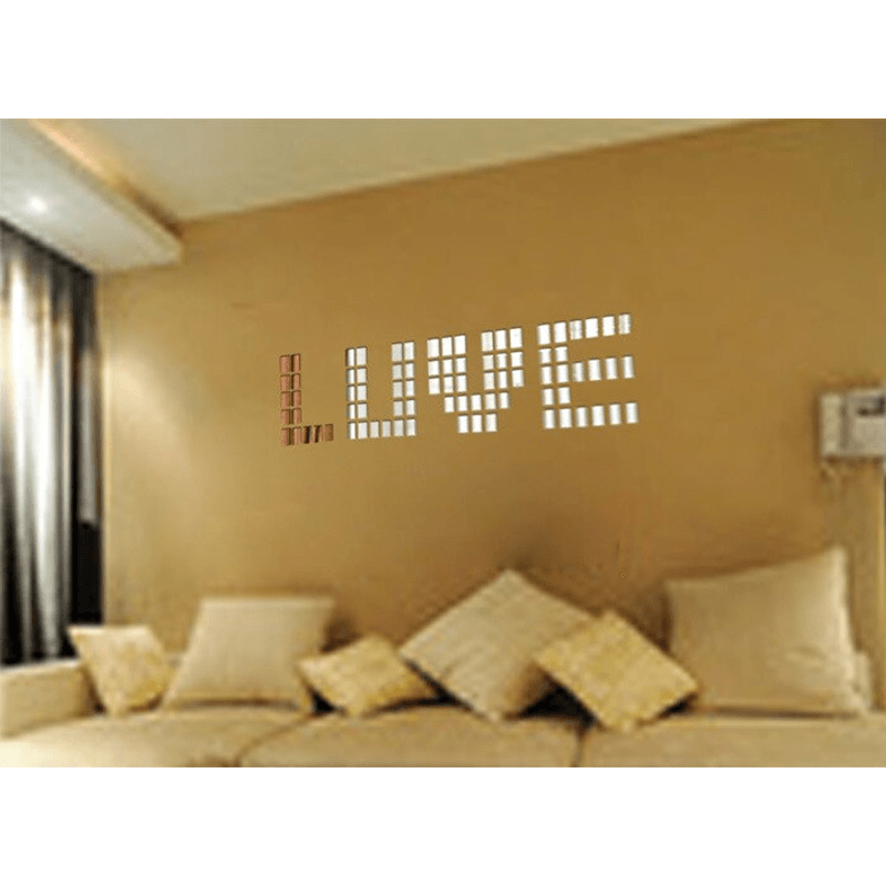 Casa si Gradina - Decoratiuni - Oglinzi - Set Oglinzi Design Patrat 2/2 cm - Oglinzi Decorative Acrilice Silver MyStyle Luxury Home 100 bucati/set - Infinity.ro