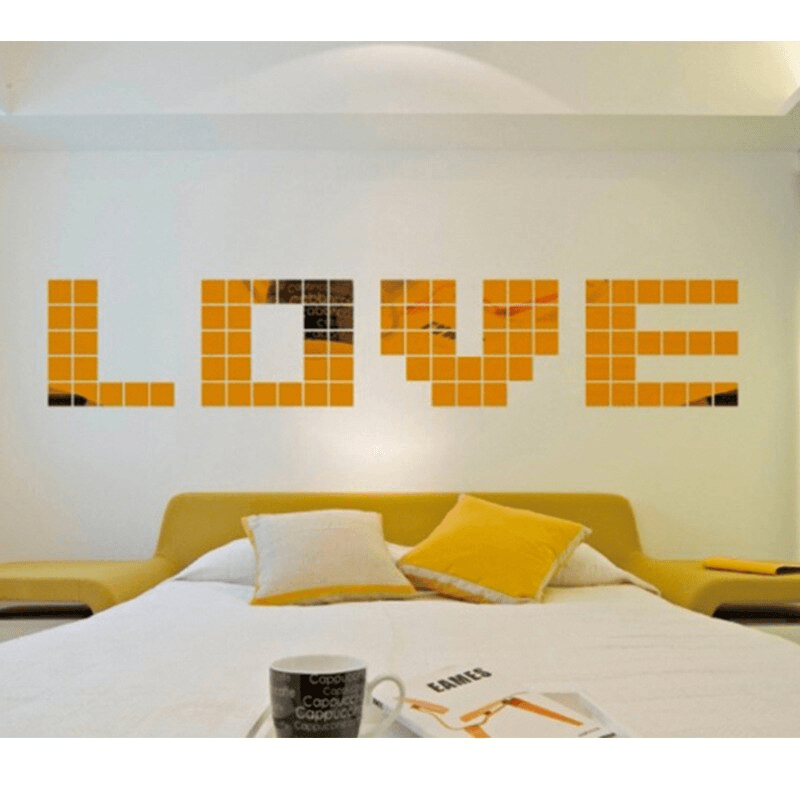 Casa si Gradina - Decoratiuni - Oglinzi - Set Oglinzi Design Patrat 4/4 cm - Oglinzi Decorative Acrilice GOLD MyStyle Luxury Home 100 bucati/set - Infinity.ro