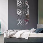 Casa si Gradina - Decoratiuni - Oglinzi - Set Oglinzi Design Patrat 4/4 cm - Decorative Acrilice Silver 500 bucati/set - Infinity.ro