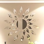 Casa si Gradina - Decoratiuni - Oglinzi - Set Oglinzi Decorative Acrilice 3D SILVER SUNFLOWER Luxury Home 27 bucati MyStyle® - Infinity.ro