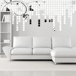 Casa si Gradina - Decoratiuni - Oglinzi - Set Oglinzi Design Patrat 2/2 cm - Oglinzi Decorative Acrilice Silver MyStyle Luxury Home 100 bucati/set - Infinity.ro
