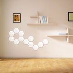 Casa si Gradina - Decoratiuni - Oglinzi - Set Oglinzi Design Hexagon - Oglinzi Decorative Acrilice Cristal - Diamant - MyStyle Luxury Home 10 bucati/set - Infinity.ro