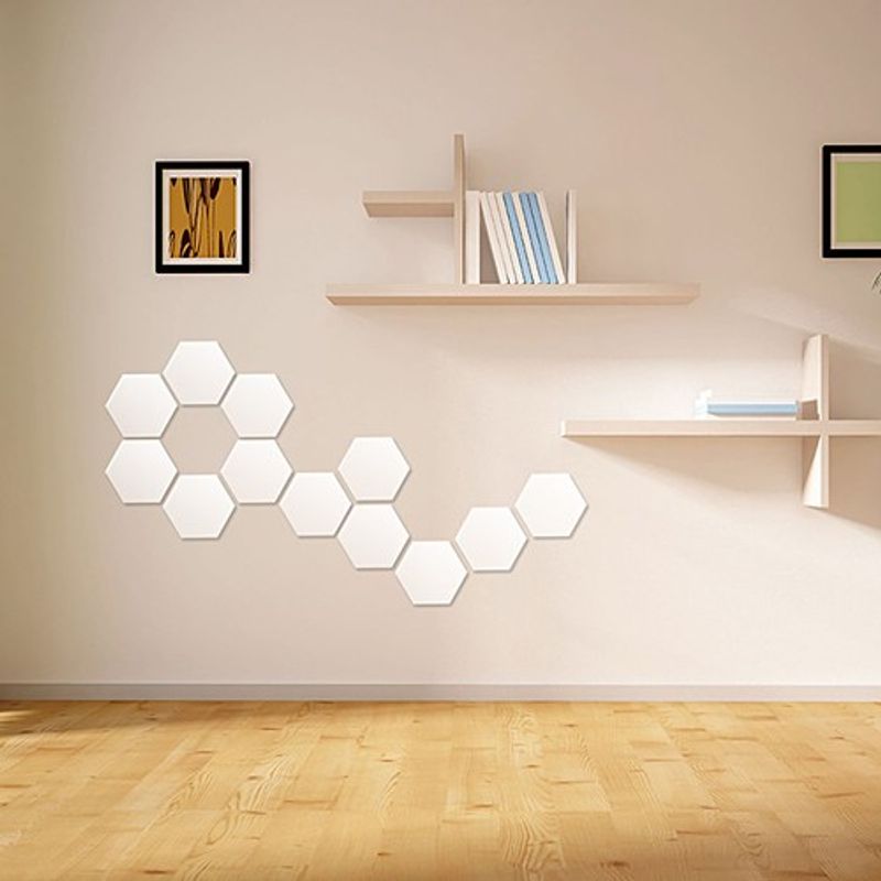 Casa si Gradina - Decoratiuni - Oglinzi - Set Oglinzi Design Hexagon - Oglinzi Decorative Acrilice Cristal - Diamant - MyStyle Luxury Home 10 bucati/set - Infinity.ro