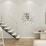 Casa si Gradina - Decoratiuni - Oglinzi - Set Oglinzi Decorative Acrilice 3D SILVER SUNFLOWER Luxury Home 27 bucati MyStyle® - Infinity.ro