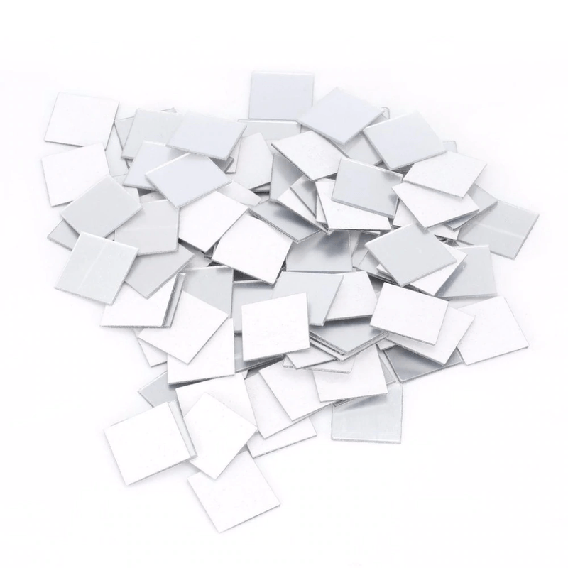 Casa si Gradina - Decoratiuni - Oglinzi - Set Oglinzi Design Patrat 4/4 cm - Decorative Acrilice Silver 500 bucati/set - Infinity.ro