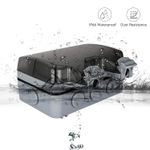 Casa si Gradina - Electrice - Prize - Priza dubla, impermeabila IP66, cu capac de protectie, accesorii instalare, 110 x 81 x 168 mm, alb/gri - Infinity.ro