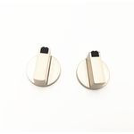 Electronice si Electrocasnice - Aragazuri, cuptoare si hote - Accesorii aragazuri, cuptoare si hote - Accesorii aragazuri - Set 2 butoane aragaz universal, aliaj zinc, 6mm, 39mm * 18mm - Infinity.ro