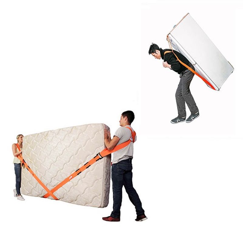 Casa si Gradina - Mobilier - Feronerie si accesorii mobila - Set 2 curele pentru ridicarea si transportul mobilierului, greutate maxima 900kg - Infinity.ro