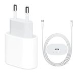 Laptop, Telefoane si Tablete - Telefoane mobile si accesorii - Accesorii Telefoane - Incarcatoare telefoane - Kit de incarcator rapid PD20W, Margot, compatibil cu iPhone14/13/12/11, USB-C, 1M, alb - Infinity.ro