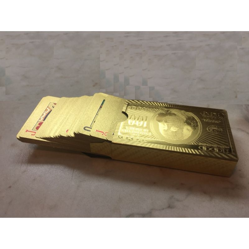 Jucarii, Copii si Bebe - Jucarii si jocuri - Jocuri si puzzle - Jocuri de societate - Carti de joc foita AURII ( poker ) + certificat de autenticitate - Infinity.ro