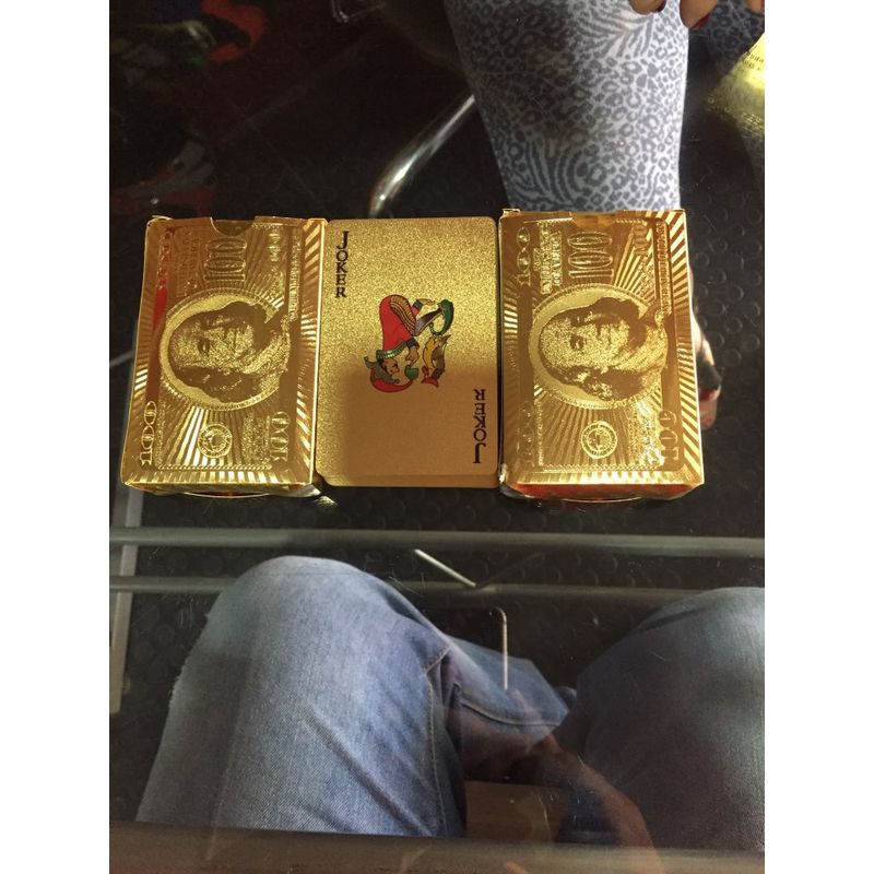 Jucarii, Copii si Bebe - Jucarii si jocuri - Jocuri si puzzle - Jocuri de societate - Carti de joc foita AURII ( poker ) + certificat de autenticitate - Infinity.ro