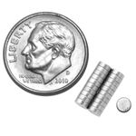 Casa si Gradina - Mobilier - Feronerie si accesorii mobila - Magneti neodim rotund 3mm x 1mm (3x1) - Magneti pe timpan casti inductive , pachet 10 bucati/set - Infinity.ro
