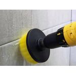 Market - Curatenie si intretinere casa - Produse menaj - Accesorii curatenie - Perie rotunda mare pentru Mocheta & Uz Caznic / Profesional - MyStyle® - Detailing Carpet Brush cu Adaptor Bormasina - Infinity.ro