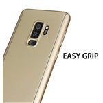 Laptop, Telefoane si Tablete - Telefoane mobile si accesorii - Accesorii Telefoane - Huse telefoane - Husa FullBody MyStyle Gold pentru Samsung Galaxy S9 Plus acoperire completa 360 grade cu folie de protectie gratis - Infinity.ro