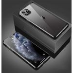 Laptop, Telefoane si Tablete - Telefoane mobile si accesorii - Accesorii Telefoane - Huse telefoane - Husa Magnetic Glass 360° (sticla fata + spate) pentru iPhone 11 Pro Max, Negru - Infinity.ro