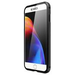 Laptop, Telefoane si Tablete - Telefoane mobile si accesorii - Accesorii Telefoane - Huse telefoane - Husa Magnetic Glass 360° (sticla fata + spate) pentru iPhone 8, Negru - Infinity.ro