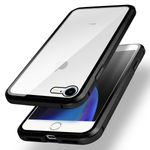 Laptop, Telefoane si Tablete - Telefoane mobile si accesorii - Accesorii Telefoane - Huse telefoane - Husa Magnetic Glass 360° (sticla fata + spate) pentru iPhone 8, Negru - Infinity.ro