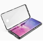 Laptop, Telefoane si Tablete - Telefoane mobile si accesorii - Accesorii Telefoane - Huse telefoane - Husa Magnetic Glass 360° (sticla fata + spate) pentru Samsung Galaxy S10+, Negru - Infinity.ro