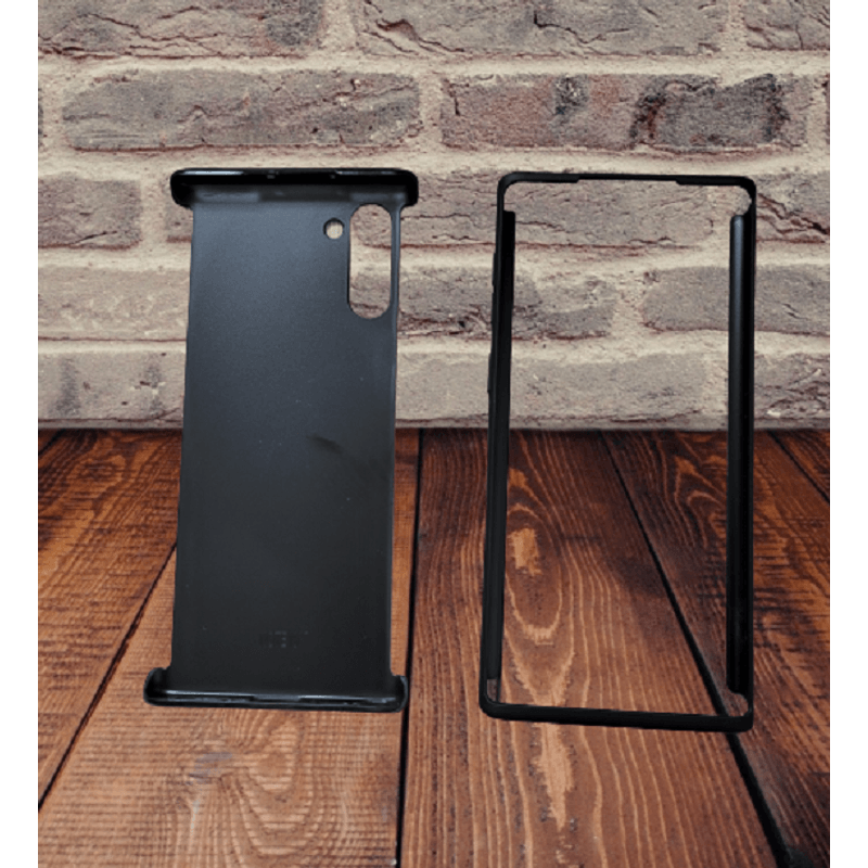 Laptop, Telefoane si Tablete - Telefoane mobile si accesorii - Accesorii Telefoane - Huse telefoane - Set husa protectie formata din 3 piese fata spate si folie silicon compatibila cu Samsung Galaxy Note 10 Negru - Infinity.ro