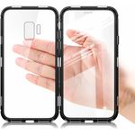 Laptop, Telefoane si Tablete - Telefoane mobile si accesorii - Accesorii Telefoane - Huse telefoane - Husa Magnetic Glass 360° (sticla fata + spate) pentru Samsung Galaxy S9 Plus, Negru - Infinity.ro