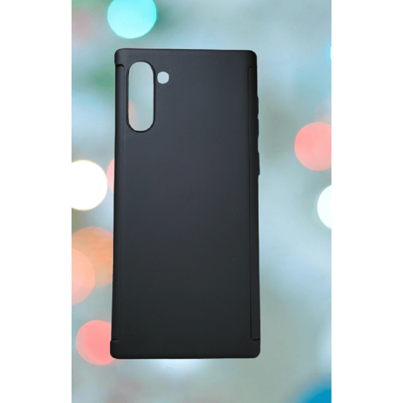 Laptop, Telefoane si Tablete - Telefoane mobile si accesorii - Accesorii Telefoane - Huse telefoane - Set husa protectie formata din 3 piese fata spate si folie silicon compatibila cu Samsung Galaxy Note 10 Negru - Infinity.ro