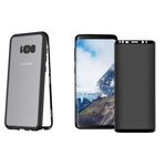 Laptop, Telefoane si Tablete - Telefoane mobile si accesorii - Accesorii Telefoane - Huse telefoane - Husa Samsung Galaxy S8 Magnetica cu spate din sticla securizata si folie privacy pentru ecran, MyStyle Perfect Fit - Infinity.ro